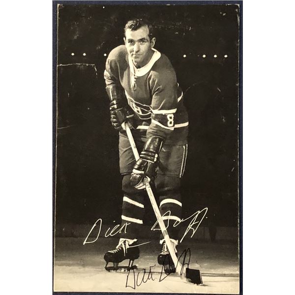 NHL MONTREAL CANADIENS 3.5"x5.5" POSTCARD - DICK DUFF (HOF) - SIGNED
