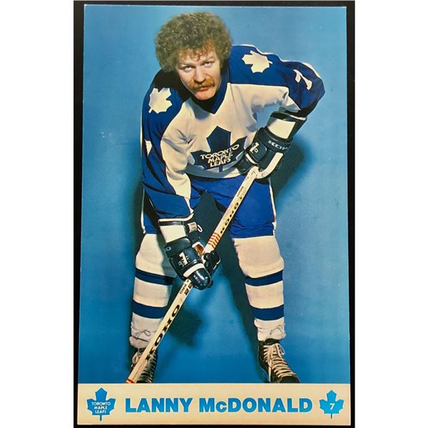 TORONTO MAPLE LEAFS TEAM ISSUED POSTCARD - LANNY McDONALD (HOF)