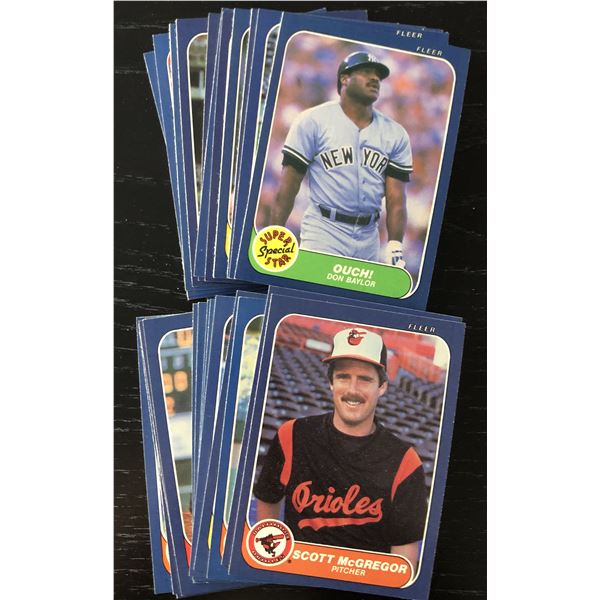 1986 FLEER BASEBALL COLLECTION - 25 CARDS