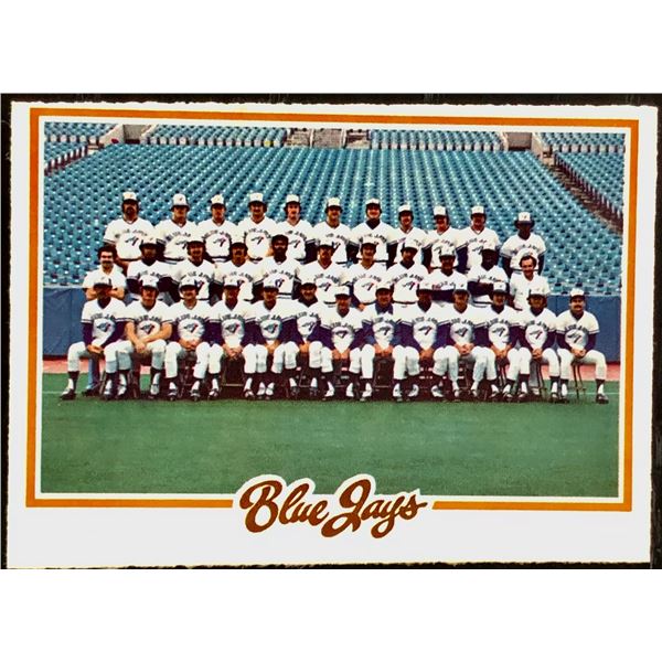 1978 O-PEE-CHEE TORONTO BLUE JAYS