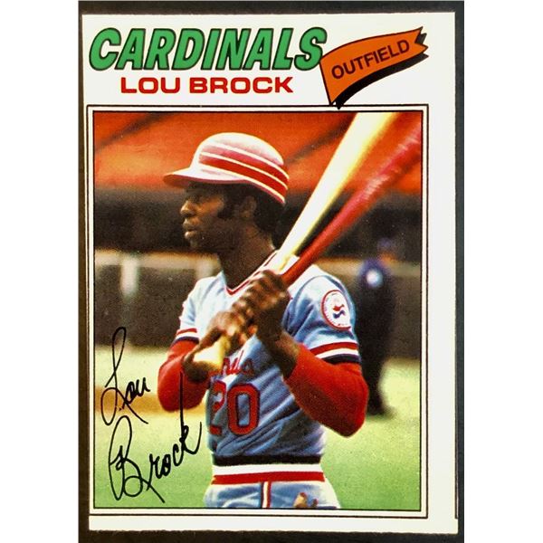 1977 O-PEE-CHEE LOU BROCK (HOF)