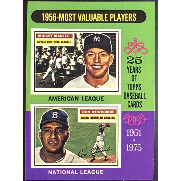 1975 TOPPS MINI MICKEY MANTLE (HOF)