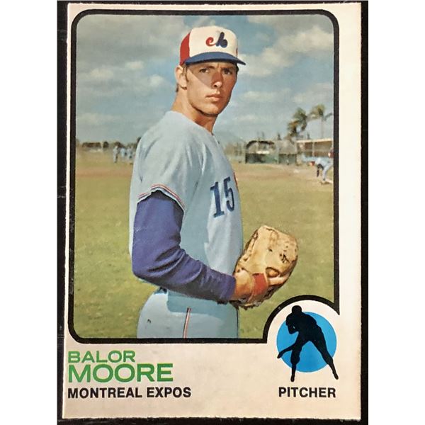 1973 O-PEE-CHEE BALOR MOORE ROOKIE CARD