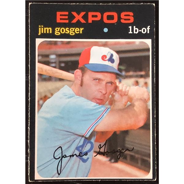 1971 O-PEE-CHEE JIM GOSGER
