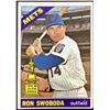 Image 1 : 1966 TOPPS RON SWOBODA ROOKIE CARD