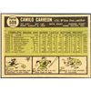 Image 2 : 1961 TOPPS CAMILO CARREON ROOKIE CARD