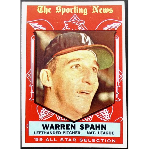 1959 TOPPS WARREN SPAHN (HOF)
