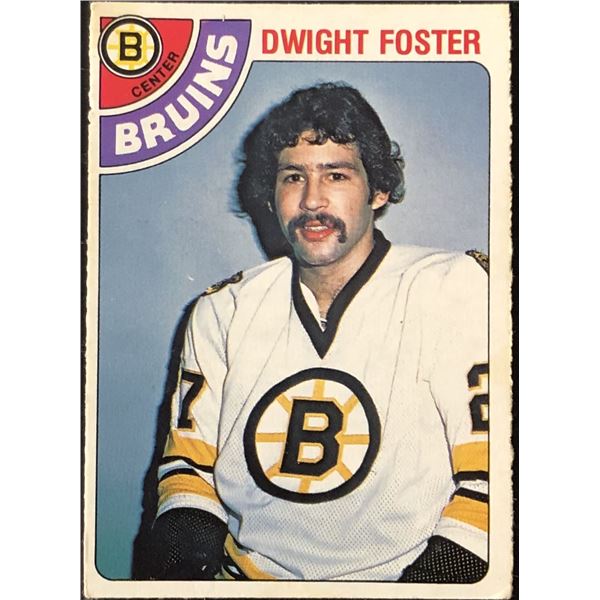 1978-79 O-PEE-CHEE DWIGHT FOSTER ROOKIE CARD