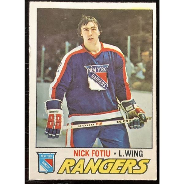 1977-78 O-PEE-CHEE NICK FOTIU ROOKIE CARD