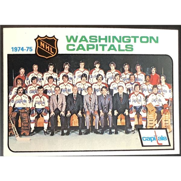 1975-76 TOPPS WASHINGTON CAPITALS