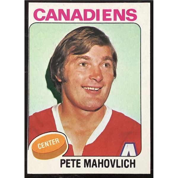 1975-76 TOPPS PETE MAHOVLICH (HOF)