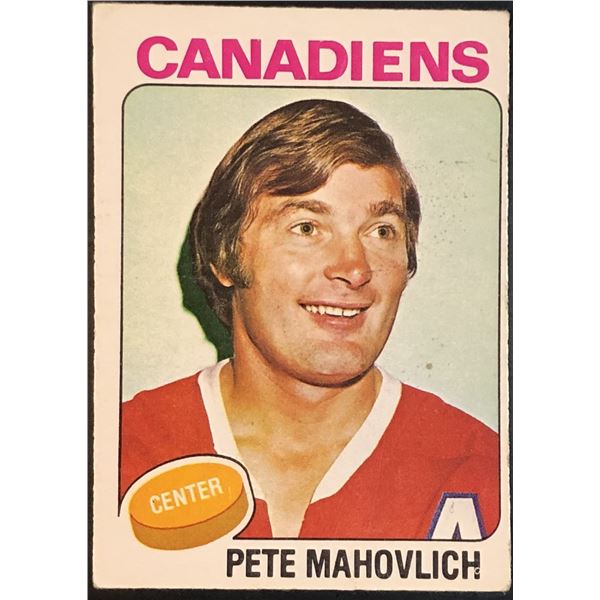 1975-76 NHL O-PEE-CHEE PETER MAHOVLICH (HOF)