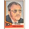 Image 1 : 1974-75 NHL TOPPS FRED SHERO (HOF) ROOKIE CARD