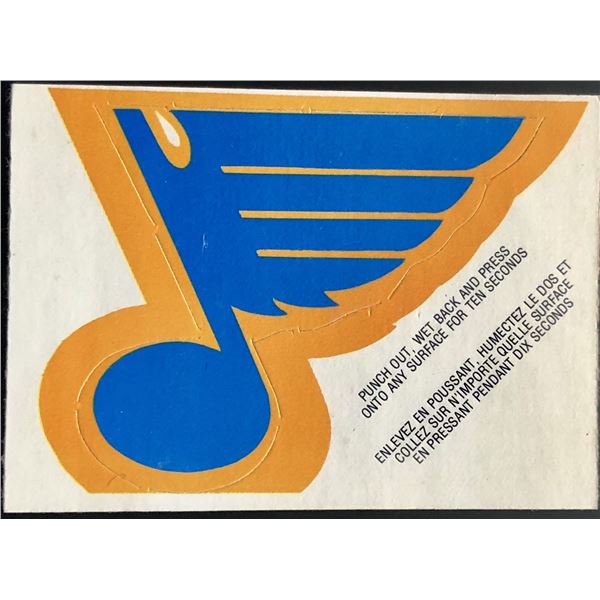 1972-73 O-PEE-CHEE LOGO INSERT - ST. LOUIS BLUES