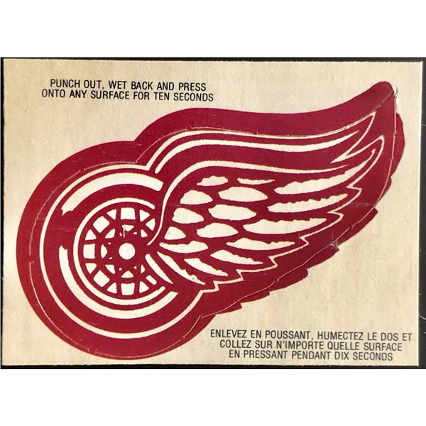 1972-73 O-PEE-CHEE LOGO INSERT - DETROIT RED WINGS