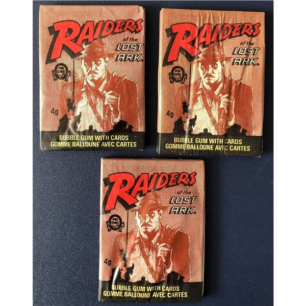 1980 O-PEE-CHEE RAIDERS OF THE LOST ARK WAX PACKS (3)