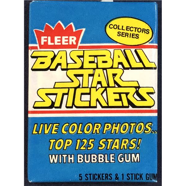 1981 FLEER BASEBALL STAR STICKERS WAX PACK