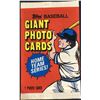 Image 1 : 1981 TOPPS BASEBALL GIANT PHOTO CARDS PACK