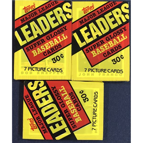 1987 TOPPS BASEBALL SUPER GLOSSY FOIL PACKS (3)