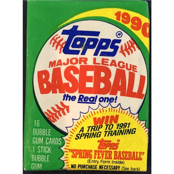 1990 TOPPS BASEBALL WAX PACK