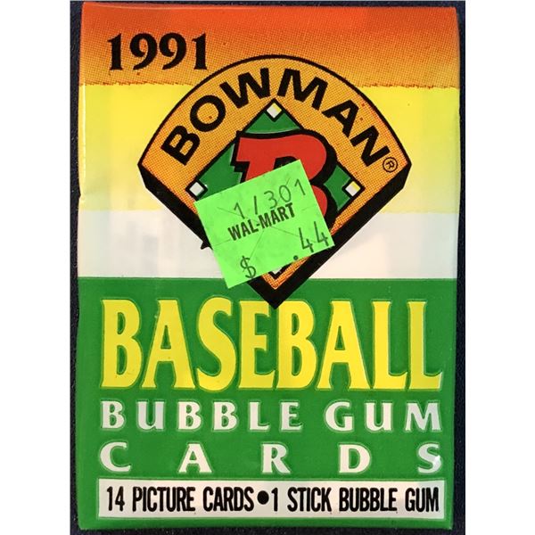 1991 BOWMAN BASEBALL FOIL PACK
