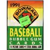 Image 1 : 1991 BOWMAN BASEBALL FOIL PACK