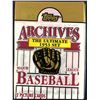 Image 1 : 1991 TOPPS ARCHIVES BASEBALL FOIL PACK