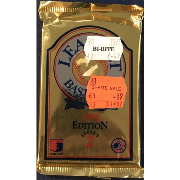 1992 LEAF BASEBALL SERIES TWO FOIL PACK