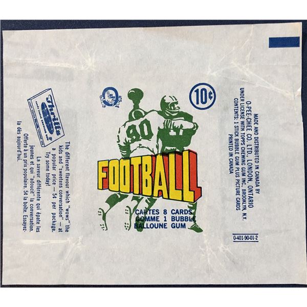 1972 O-PEE-CHEE CFL WRAPPER