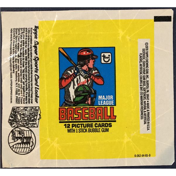 1979 TOPPS BASEBALL WRAPPER