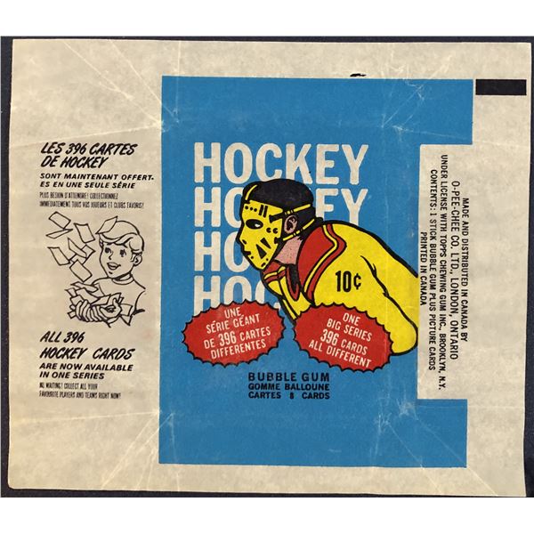 1974-75 O-PEE-CHEE HOCKEY WRAPPER