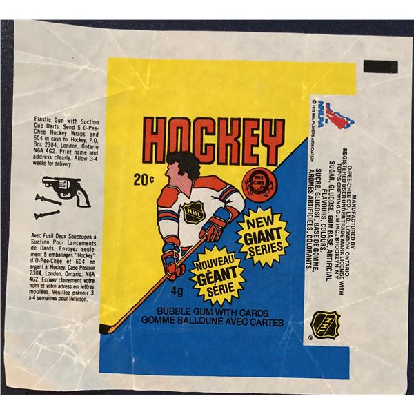 1980-81 O-PEE-CHEE HOCKEY WRAPPER