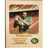 Image 1 : 1981 RED ROOSTER EDMONTON ESKIMOS UNCUT SHEET SET - WARREN MOON (HOF)