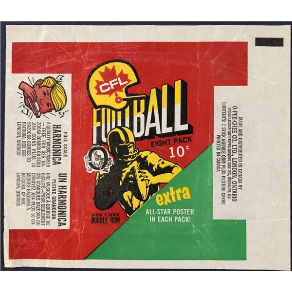 1971 O-PEE-CHEE CFL WRAPPER