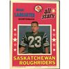 Image 1 : 1971 O-PEE-CHEE CFL POSTER - RON LANCASTER (HOF)