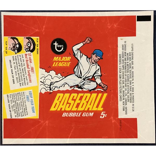 1967 TOPPS BASEBALL WRAPPER