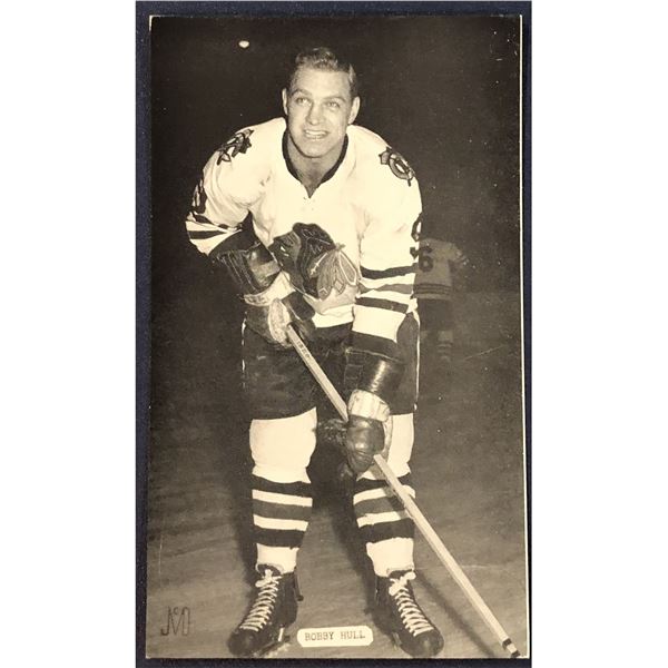 NHL CHICAGO BLACKHAWKS 3.5"x5.5" POSTCARD - BOBBY HULL (HOF)