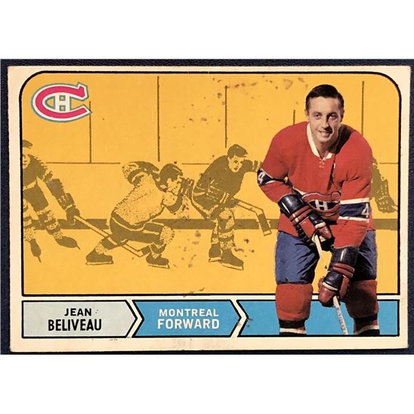 1968-69 O-PEE-CHEE JEAN BELIVEAU (HOF)