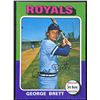 Image 1 : 1975 O-PEE-CHEE GEORGE BRETT (HOF) ROOKIE CARD