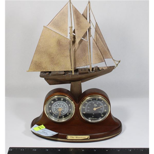 BRADFORD EXCHANGE THE BLUENOSE DESK CLOCK &