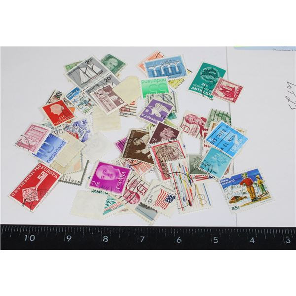 STAMP LOT MIXED APX 80+