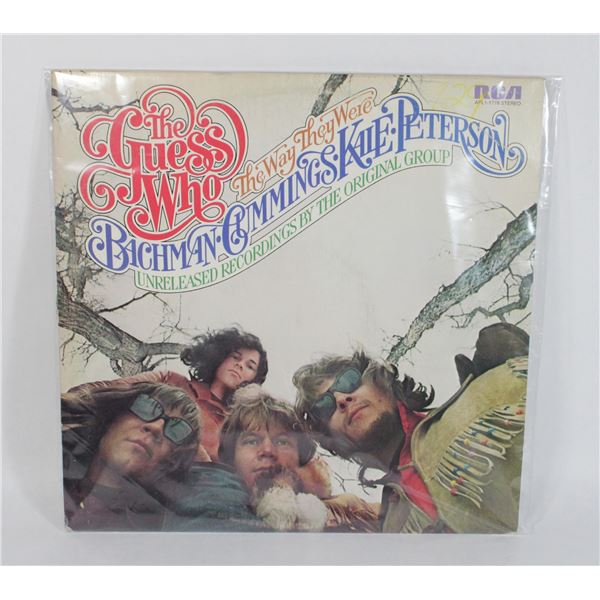 THE GUESS WHO THE WAY THEY WERE VINYL RECORD FAIR