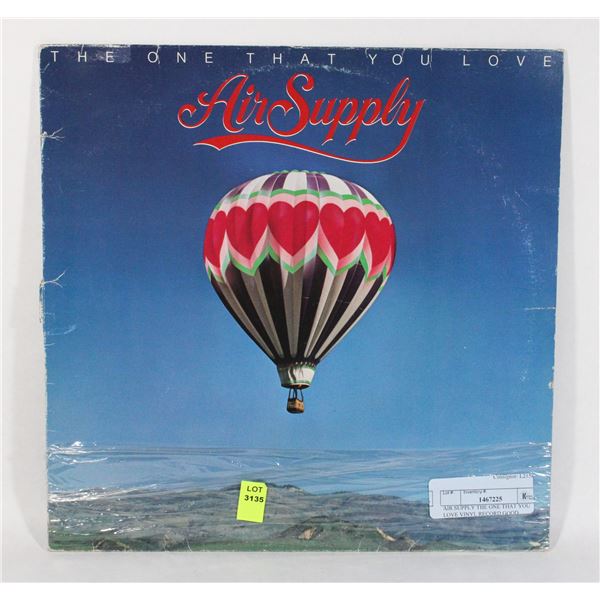 AIR SUPPLY THE ONE THAT YOU LOVE VINYL RECORD GOOD