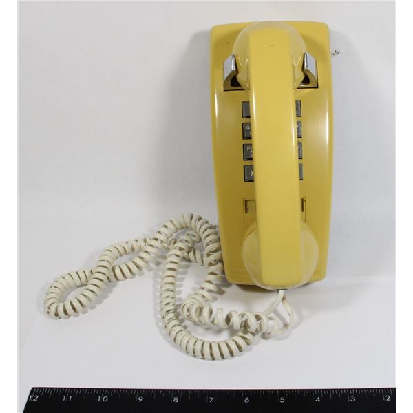 VINTAGE YELLOW WESTERN ELECTRIC PHONE