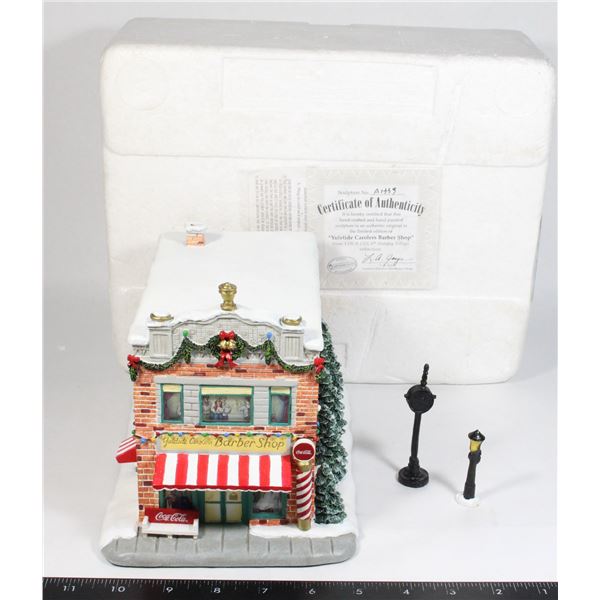 HAWTHORNE VILLAGE "YULETIDE CAROLERS BARBER SHOP"