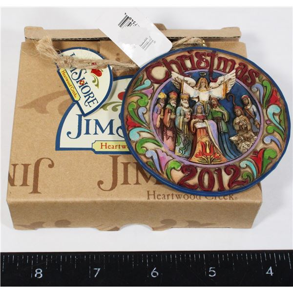 JIM SHORE NATIVITY DATED 2012 HANGING ORNAMENT