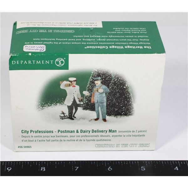 DEPARTMENT 56 CITY PROFESSIONS POST MAN, DAIRY