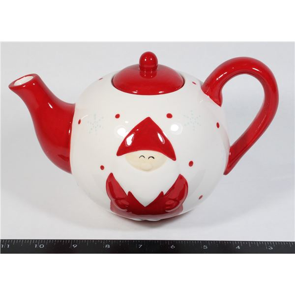 SANTA THEMED TEA POT