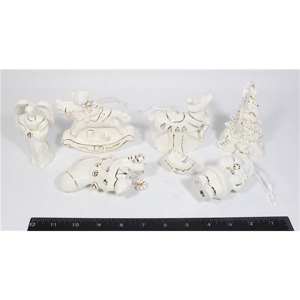 LOT OF GLASS CHRISTMAS TREE ORNAMENTS