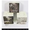 Image 1 : 3 WINTER/CHRISTMAS THEMED CANDLE HOLDERS